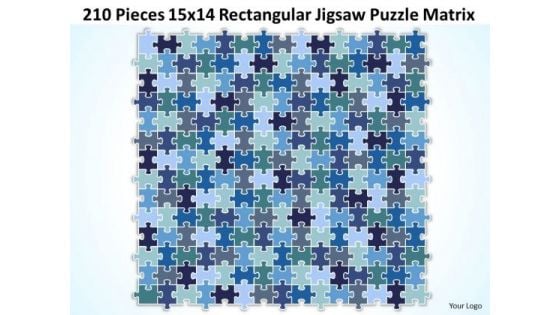 Consulting Diagram 210 Pieces 15x14 Rectangular Jigsaw Puzzle Matrix Strategy Diagram