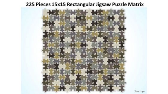 Consulting Diagram 225 Pieces 15x15 Rectangular Jigsaw Puzzle Matrix Strategy Diagram