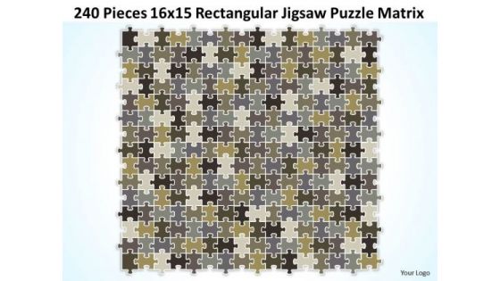 Consulting Diagram 240 Pieces 16x15 Rectangular Jigsaw Puzzle Matrix Strategy Diagram