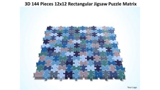 Consulting Diagram 3d 144 Pieces 12x12 Rectangular Jigsaw Puzzle Matrix Strategic Management