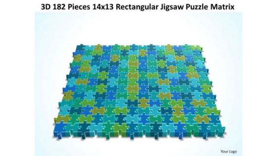 Consulting Diagram 3d 182 Pieces 14x13 Rectangular Jigsaw Puzzle Matrix Strategy Diagram
