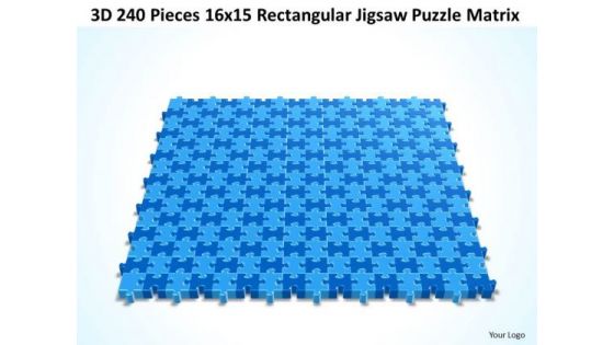 Consulting Diagram 3d 240 Pieces 16x15 Rectangular Jigsaw Puzzle Matrix Strategy Diagram