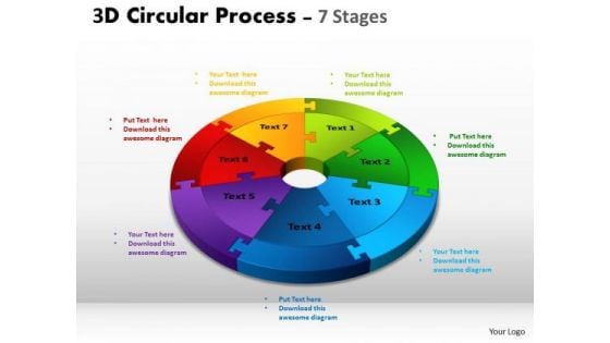 Consulting Diagram 3d Circular Process Cycle Diagram Chart 7 Stages Marketing Diagram