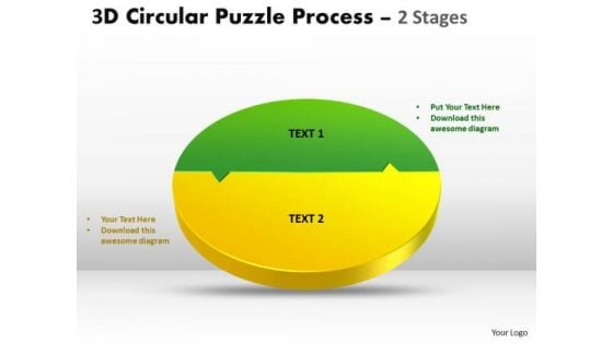 Consulting Diagram 3d Circular Puzzle Process 2 Stages Style Mba Models And Frameworks