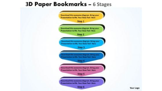 Consulting Diagram 3d Paper Bookmarks 6 Stages Business Diagram Consulting Diagram 3d Paper Bookmarks 6 Stages Business Diagram
