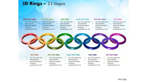 Consulting Diagram 3d Rings 11 Stages Strategy Diagram