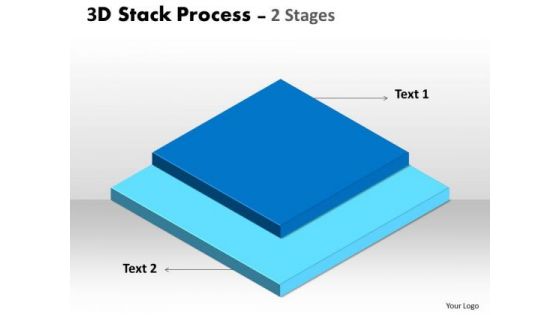 Consulting Diagram 3d Stack Process For Business Sales Diagram