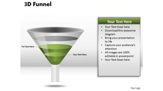 Consulting Diagram 4 Staged Business Funnel Process Business Cycle Diagram