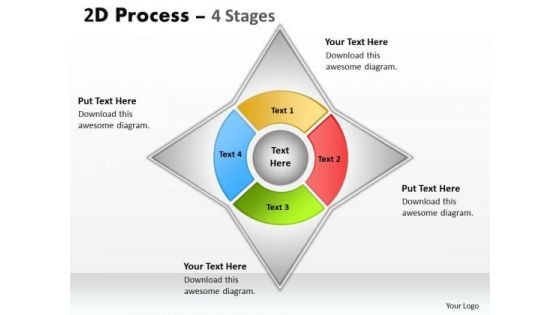 Consulting Diagram 4 Staged Business Process Diagram Business Framework Model