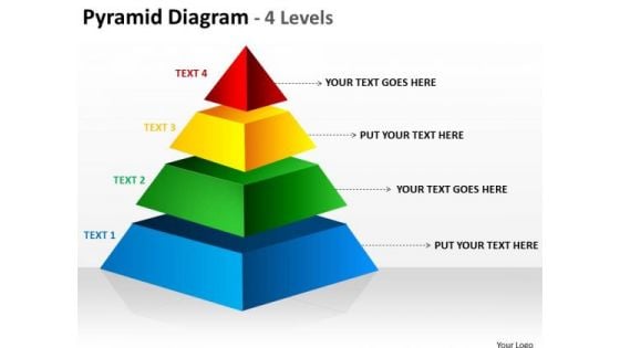 Consulting Diagram 4 Staged Independent Business Triangle Strategy Diagram