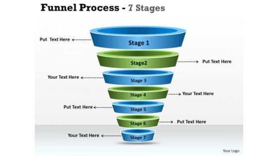 Consulting Diagram 7 Staged Business Funnel Diagram Strategy Diagram