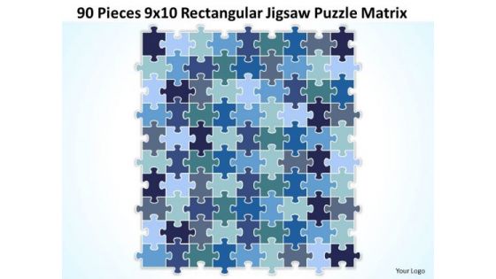 Consulting Diagram 90 Pieces 9x10 Rectangular Jigsaw Puzzle Matrix Strategy Diagram