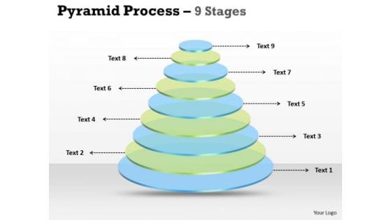 Consulting Diagram 9 Staged 3d Circular Diagram For Business Strategy Sales Diagram