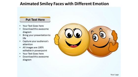 Consulting Diagram Animated Smiley Faces With Different Emotion Mba Models And Frameworks