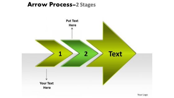 Consulting Diagram Arrow Process 2 Stages