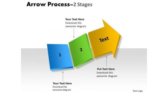 Consulting Diagram Arrow Process 2 Stages Marketing Diagram