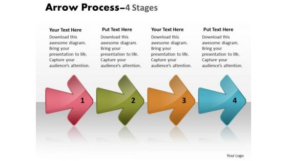 Consulting Diagram Arrow Process 4 Stages Business Cycle Diagram