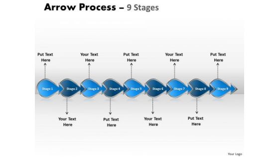 Consulting Diagram Arrow Process 9 Stages Mba Models And Frameworks