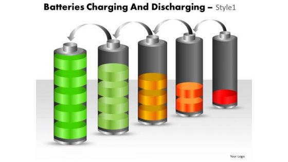 Consulting Diagram Batteries Charging And Discharging Style 1 Marketing Diagram