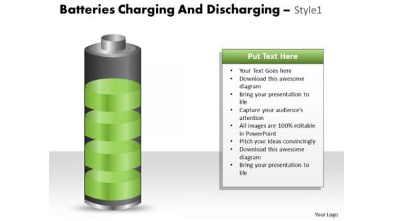 Consulting Diagram Batteries Charging And Discharging Style Sales Diagram