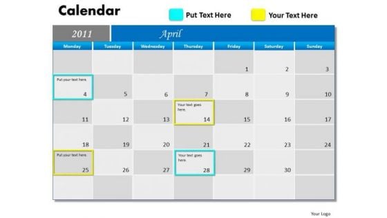 Consulting Diagram Blue Calendar 2011 Mba Models And Frameworks