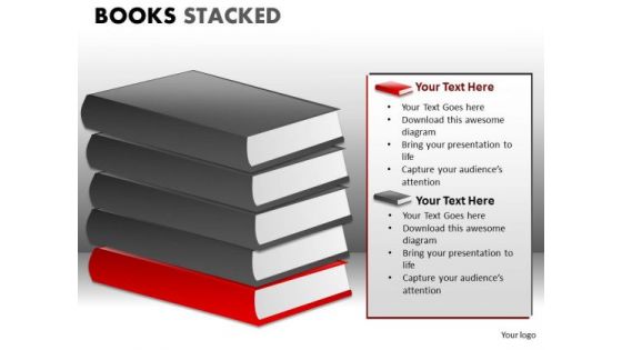 Consulting Diagram Books Stacked Business Diagram