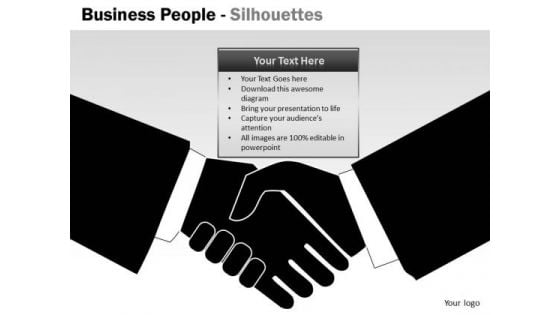 Consulting Diagram Business People Silhouettes Mba Models And Frameworks