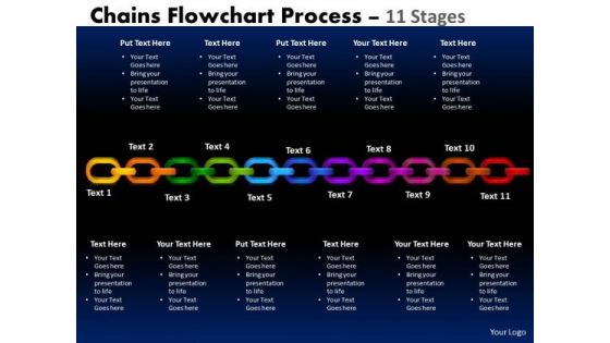 Consulting Diagram Chains Flowchart Process Diagram 11 Stages Strategy Diagram