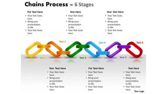 Consulting Diagram Chains Process 6 Stages Strategic Management