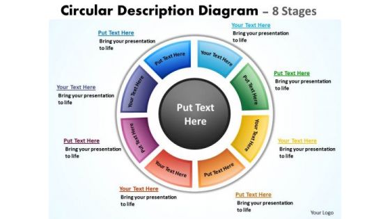 Consulting Diagram Circular Description Diagrams 8 Stages Business Cycle Diagram