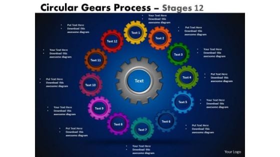 Consulting Diagram Circular Gears Flowchart Process Diagram Stages 12 Mba Models And Frameworks