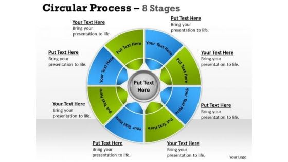 Consulting Diagram Circular Process 8 Stages Strategy Diagram