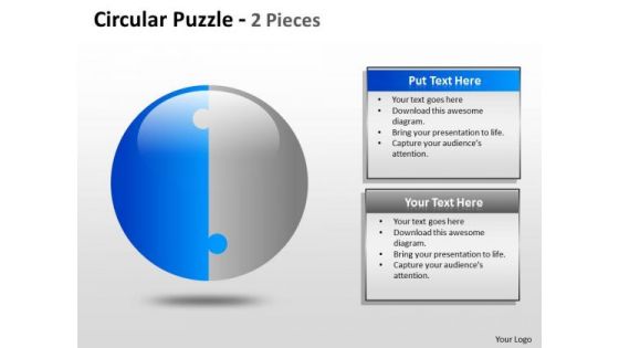 Consulting Diagram Circular Puzzle 2 And 3 Pieces Mba Models And Frameworks