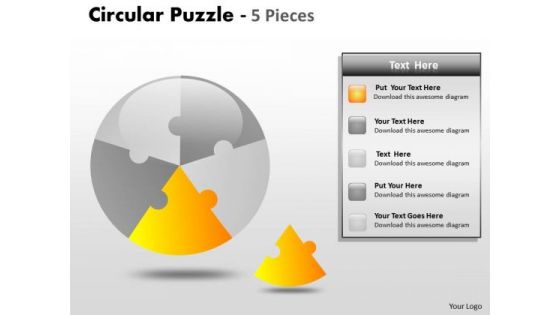 Consulting Diagram Circular Puzzle 5 Pieces Strategy Diagram Consulting Diagram Circular Puzzle 5 Pieces Strategy Diagram