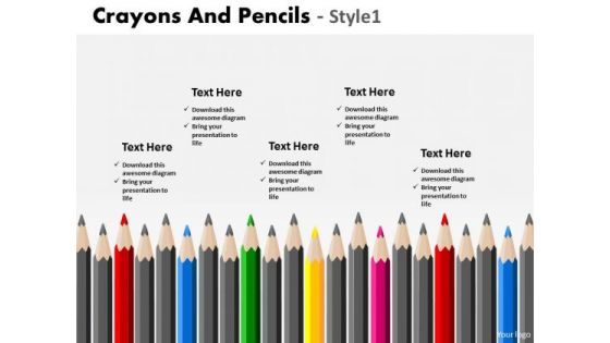 Consulting Diagram Crayons And Pencils Style 1 Strategic Management