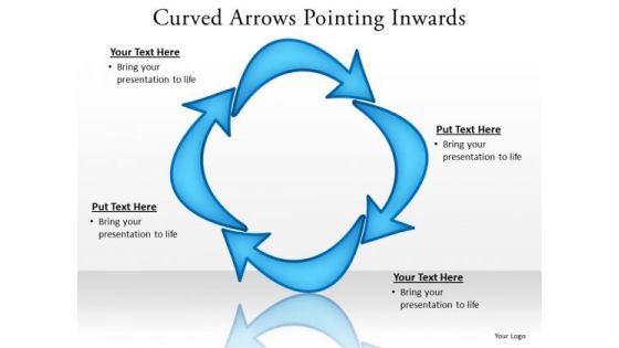 Consulting Diagram Curved Arrows Pointing Inwards Strategy Diagram