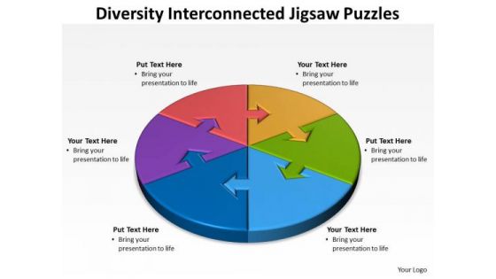 Consulting Diagram Diversity Interconnected Jigsaw Diagram Puzzles Sales Diagram