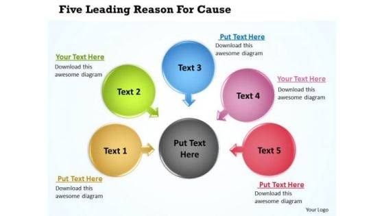 Consulting Diagram Five Leading Reason For Cause 13 Strategy Diagram