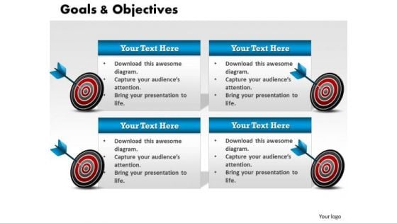 Consulting Diagram Focus On Business Goals Business Framework Model