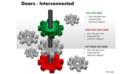 Consulting Diagram Gears Interconnected Sales Diagram