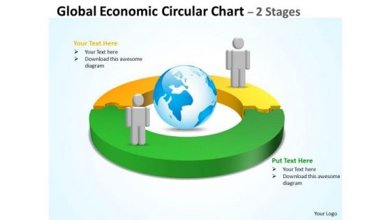 Consulting Diagram Global Economic Circular Chart 2 Stages Business Cycle Diagram
