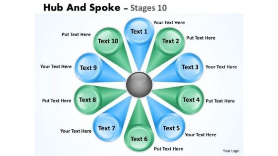 Consulting Diagram Hub And Spoke Sales Diagram