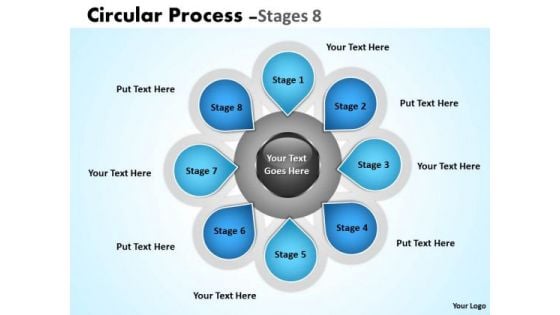 Consulting Diagram Hub And Spoke Stages 8 Marketing Diagram