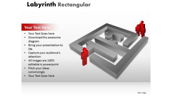 Consulting Diagram Labyrinth Rectangular Marketing Diagram