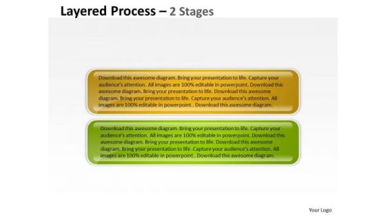 Consulting Diagram Layered Process Templates 2 Stages Sales Diagram