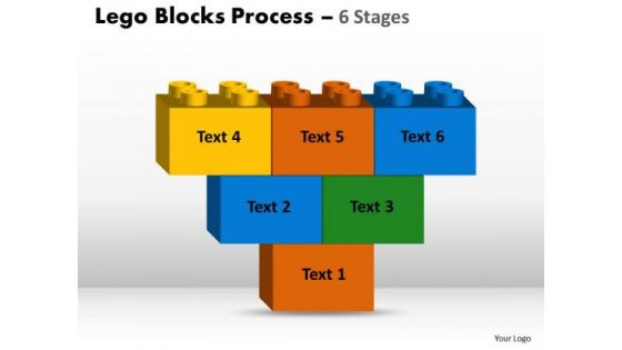 Consulting Diagram Lego Blocks 6 Stages Marketing Diagram