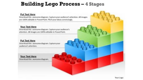 Consulting Diagram Lego Blocks Diagram 4 Stages Strategic Management