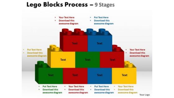 Consulting Diagram Lego Blocks Process 9 Stages Strategic Management