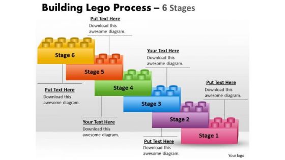 Consulting Diagram Lego Blocks Process Stages 6 Business Cycle Diagram