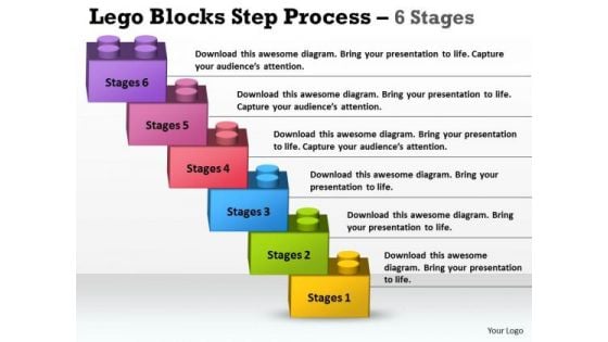 Consulting Diagram Lego Blocks Step Process 6 Stages Strategy Diagram